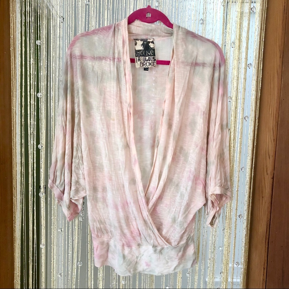 Young Fabulous & Broke High Low Blouse - size S/M